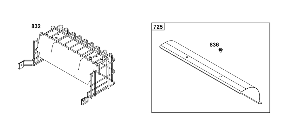Muffler Guards And Shields Diagram and Parts List for 29,30,35&38  Briggs and Stratton Engine